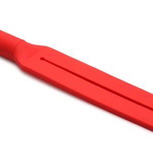 Master Series Stung Dual Tip Silicone Tawse BDSM Paddle. Spanking Paddle Tool, Flogger Sex Whips and Sex Bondage Toys for Adult Women, Men and Couples. 15 Inches Long, Red