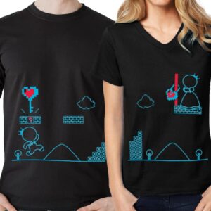 BoldLoft Key to My Heart His and Hers Shirts for Couples-Gamer Gifts for Men Women