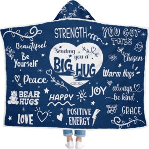 GEEMBI Inspirational Gifts for Women – Christmas, Birthday Gifts, Mothers Day, Valentines Day, Motivational Friend Gifts for Women, Mom, Her, Friend, Wife, Sister – Hooded Blankets 47×72 in