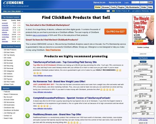 ClickBank Marketplace – CBENGINE