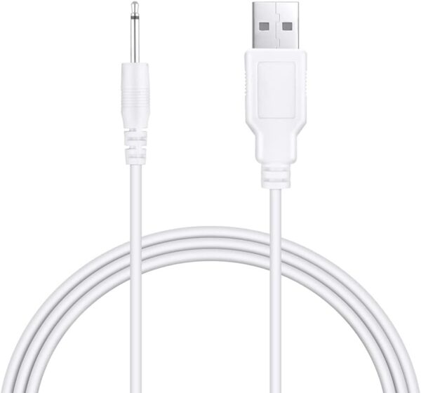 3ft White USB Vibrator Cable Cord Compatible with Rechargeable Adult Toys Vibrators Universal Charger - Image 3