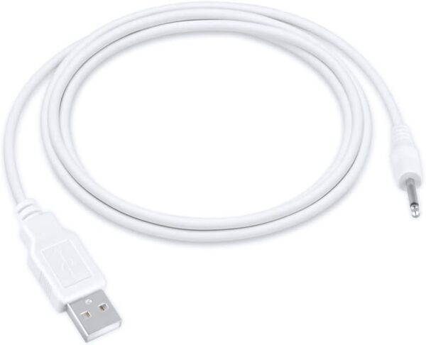 3ft White USB Vibrator Cable Cord Compatible with Rechargeable Adult Toys Vibrators Universal Charger - Image 4