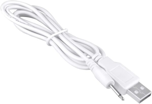 3ft White USB Vibrator Cable Cord Compatible with Rechargeable Adult Toys Vibrators Universal Charger - Image 5