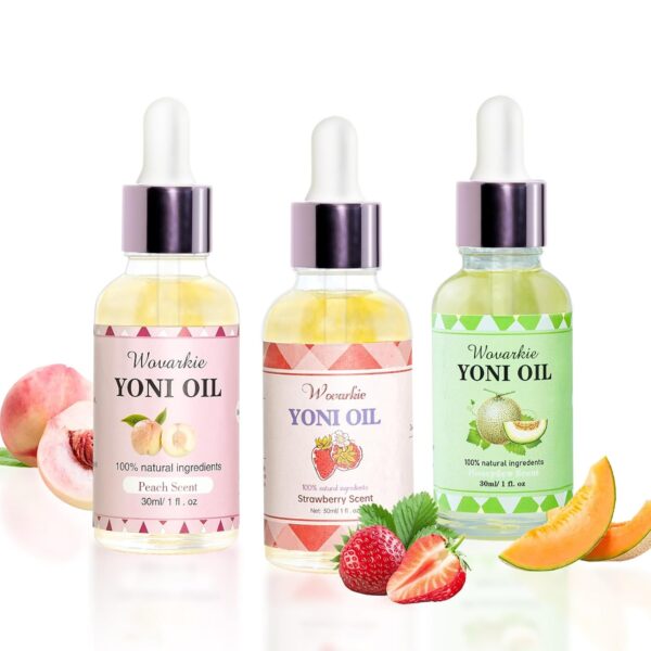 Yoni Oil for Women Set Of 3, 100% Natural Feminine Oil Deodorant for Women, Eliminates Odor and Ph Balanced, Feminine Serum Made with Pure Natural Essential Oils (1 fl oz/30 ml) - Image 2