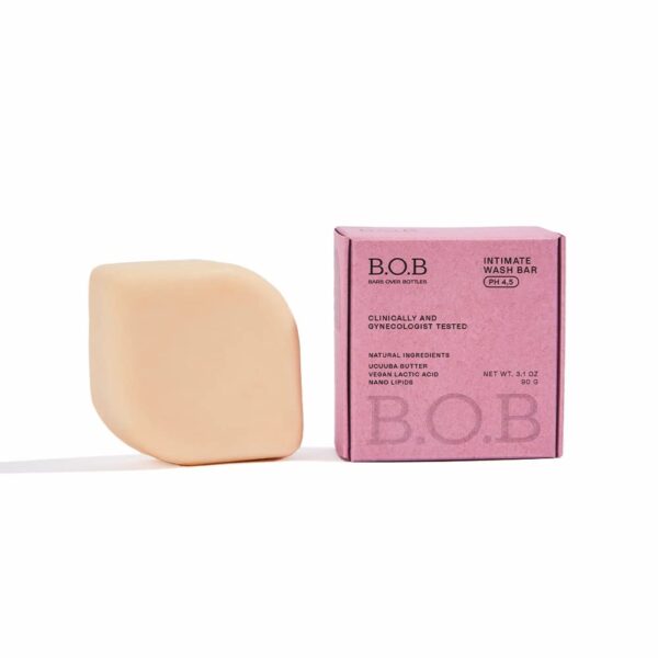 B.O.B BARS OVER BOTTLES Intimate Wash Bar | pH balanced | Daily Feminine Wash | Ideal Ph Balance for Women | Natural, Vegan | Eco-friendly, Sustainable, Plastic Free | Waterless & Zero Waste - Image 2