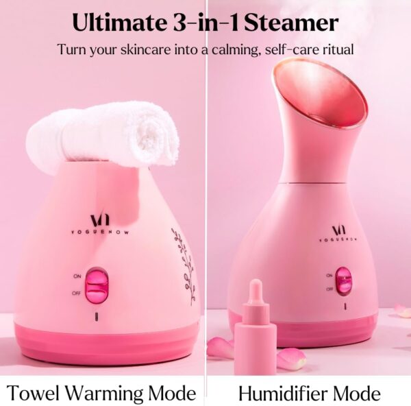 Facial Steamer Spa Gifts with Complimentary 17 Skin Care Tools | Face Steamer Gift Set for Women with Towel Warmer & Humidifier Mode| Self Care Gifts for Women, Spa Gifts, Womens Christmas Gifts - Image 8