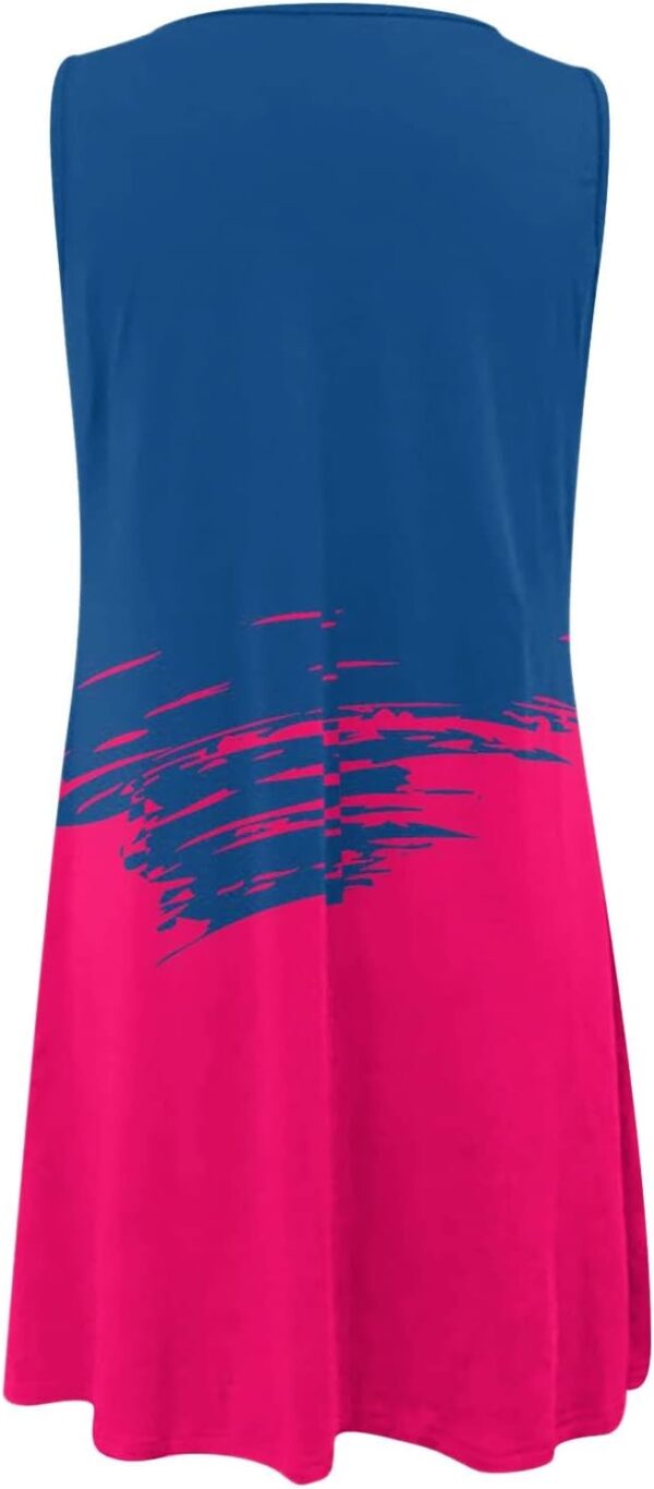 SHAOBGE Sundresses for Women Trendy 2024 Comfortable Sundress for Women Summer Loose Dress Sleeveless Summer <br> - Image 5