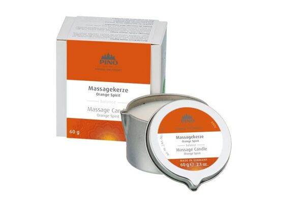 PINO Massage Oil Candle - Scented Candle Melts Into Hydrating Massage Oil - 2.1 oz. - Orange Spirit - Can Be Used As Massage Candle for Couples, Aromatherapy Candle, or Relaxing Candle - Image 2