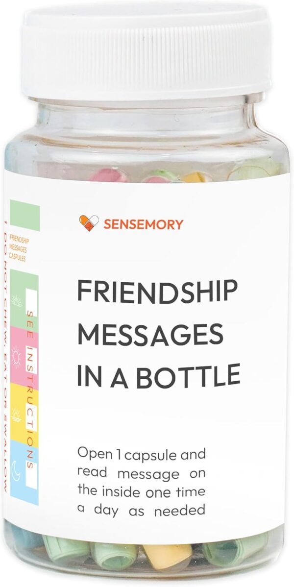 50 Frienship Capsule Letters Messages in a Bottle - Best Friend Birthday Gifts for Women, BFF, Sister, Bestie - Cute Bestfriend Gift Ideas, Christmas Stocking Stuffers Gift for Women Friend - Image 2