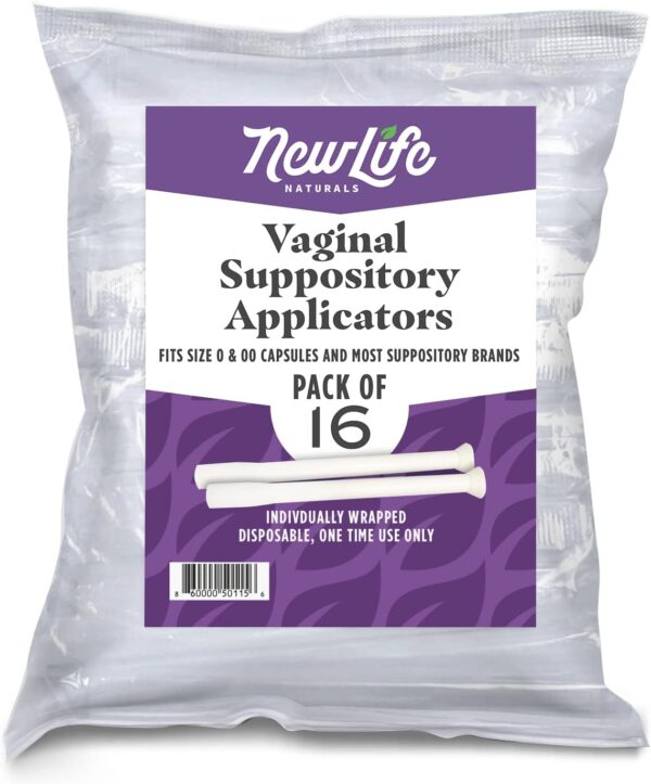 NewLife Naturals Boric Acid Vaginal Suppositories 600mg (30 Pack) with 16 Applicators - for pH Balance, Feminine Health and Intimate Wellness - Made in USA - Image 3