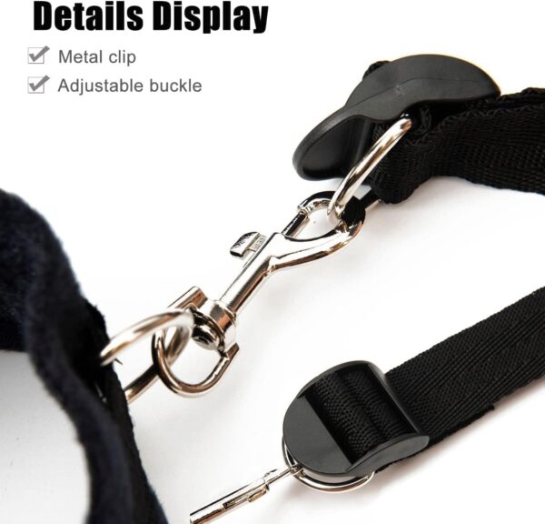 Sex Bondage Bondage Set Behind Handcuff Bed Games Sex Fuzzy Handcuffs Toy for Couples Women Sexy Straps Blindfolds Bondaged Kits Restraints Set Sex Furnitures for Bedroom Sexy Tools Sweater C1 - Image 3