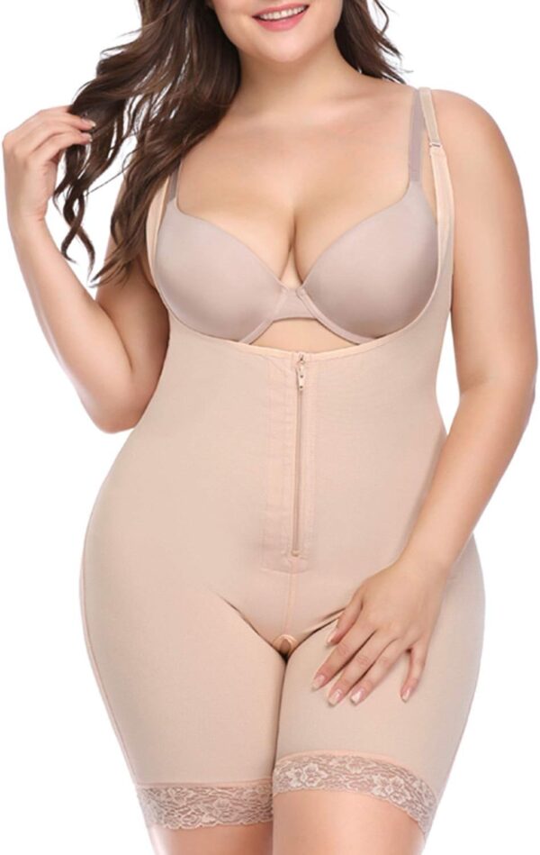 NonEcho Women Full Tummy Control Seamless Slimming Shapewear Bodysuit Butt Lifter Slimmer Plus Size - Image 2