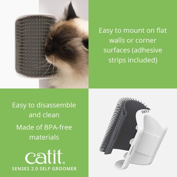 Catit Senses 2.0 Self Grooming Cat Brush and Interactive Cat Toy - Image 4