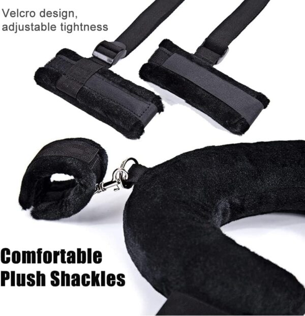 Sex Bondage Bondage Set Behind Handcuff Bed Games Sex Fuzzy Handcuffs Toy for Couples Women Sexy Straps Blindfolds Bondaged Kits Restraints Set Sex Furnitures for Bedroom Sexy Tools Sweater C1 - Image 4