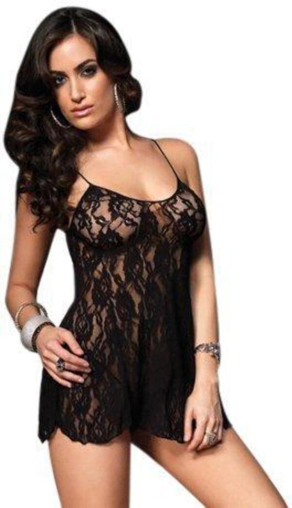 Leg Avenue Women's Rose Lace Flair Chemise - Image 2