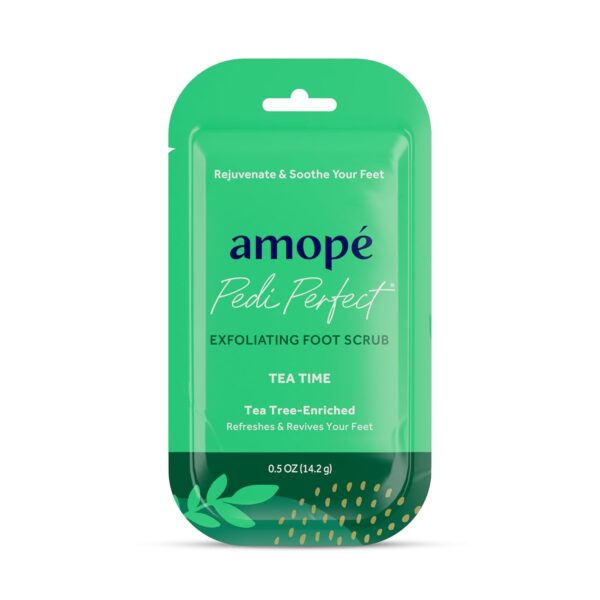 Amopé Pampering Kit - Contains Charcoal Foot Scrub, Tea Tree Foot Scrub, Epsom Salt Foot Scrub, Invigorating Foot Soak, Tired Leg & Foot Rejuvenator, Foot & Leg Scrubber and Luxury Storage Bag - Image 8