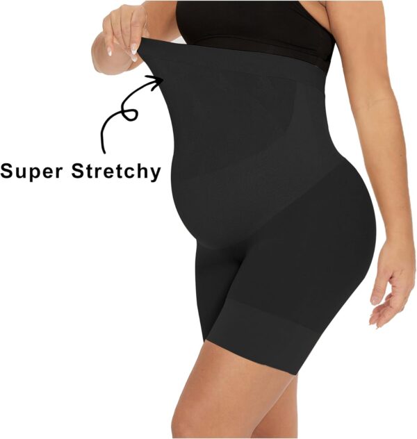 Narcissus Baby Bump Seamless Maternity Shapewear, Mid-Thigh Underwear - Maternity Dress for Baby Shower - Image 4