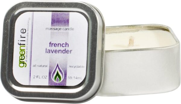 Greenfire All Natural Massage Oil Candle, French Lavender, Travel Size 2 Fluid Ounce - Image 4