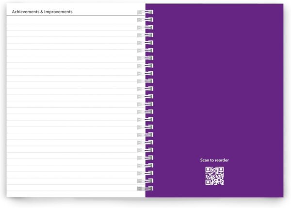 Better Health - Exercise, Nutrition & Wellness Journal - Stay healthy with our handy, simple tracking charts - A5 size with 104 undated pages - For A Happier, Healthier Life (Purple) - Image 5