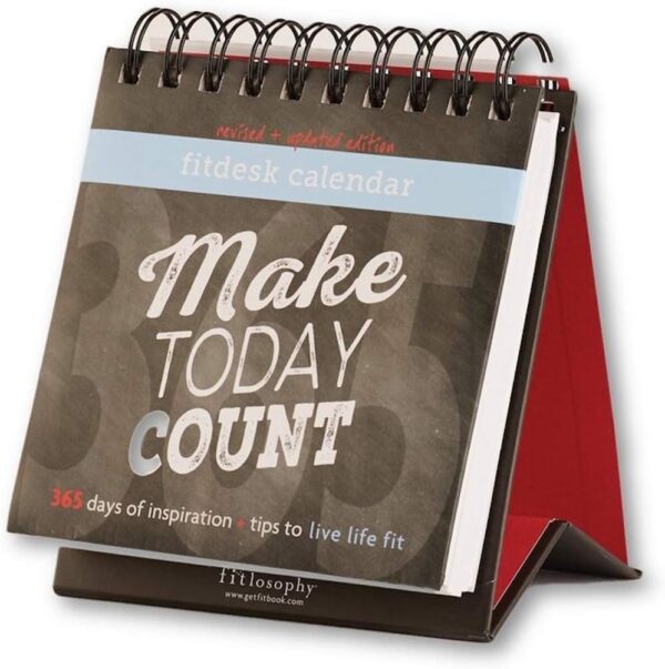 'Make Today Count' 365-Day Inspirational Perpetual Desk Calendar, Fitdesk 365-Day Perpetual Calendar (FITDESK-Cal) - Image 2