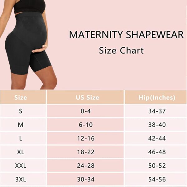 Narcissus Baby Bump Seamless Maternity Shapewear, Mid-Thigh Underwear - Maternity Dress for Baby Shower - Image 7