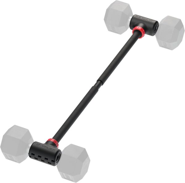 Jayflex Hyperbell Dumbbell Converter - Convert Dumbbells to Barbell Set and Kettlebell for Home Fitness - Adjustable & Up to 200 lb Capacity Weight Barbell for Weight Lifting - Image 2