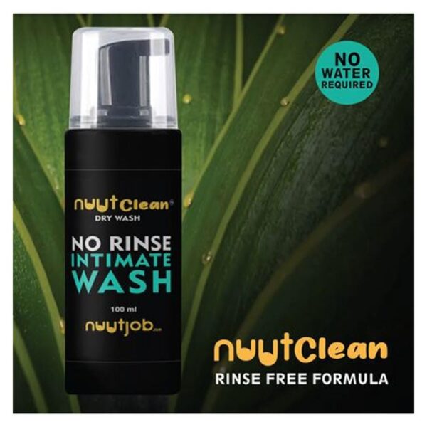 Nuutclean No Rinse Intimate Wash 3.4 Fl Oz, Gift Pack of 2 | Foam Wash | pH Balanced Intimate Hygiene Wash | Cruelty, Sulfate and Paraben Free | For Men and Boys - Image 6