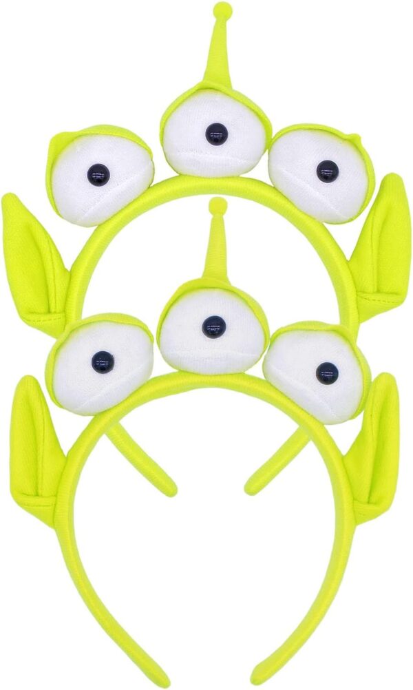 2 PC Alien Headband Adult, Alien Headband Three-eyed Headband Monster Toy Plush Headwear Hat Accessories for Party Girls and Children - Image 8