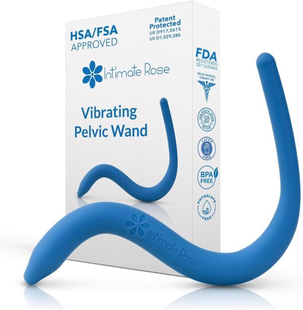 IntimateRose Vibrating Pelvic Wand for Pelvic Muscle Pain Relief - Pelvic Physical Therapy Vibration - BPA-Free, Latex-Free, for Men & Women (Vibration) - Image 2