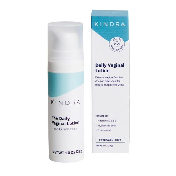 Kindra Daily V Moisturizer Lotion - FSA HSA Eligible Vaginal Cream For Vaginal Dryness And Discomfort - Hormone Free, Gyn Tested, pH-balanced, Doctor Recommended - 60 Applications - Image 2