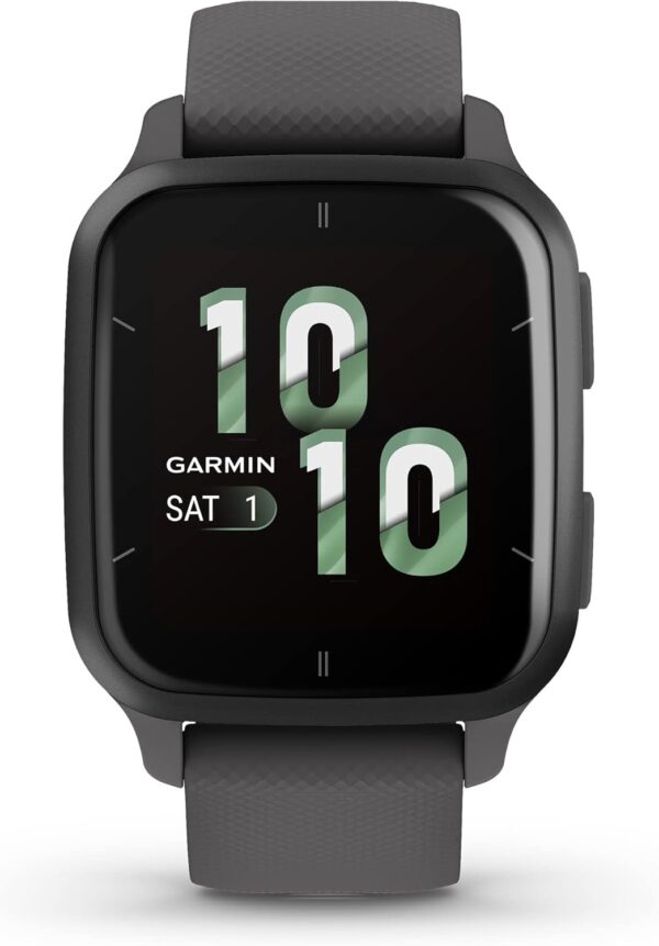 Garmin Venu® Sq 2 GPS Smartwatch, All-Day Health Monitoring, Long-Lasting Battery Life, AMOLED Display, Slate and Shadow Gray - Image 2