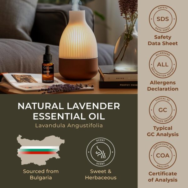 Gya Labs Lavender Essential Oil for Diffuser - 100% Natural Lavender Oil for Skin, Lavender Oil Essential Oil for Hair, Massage & Candle Making - 100% Pure Aromatherapy Oils (1.02 fl oz) - Image 7