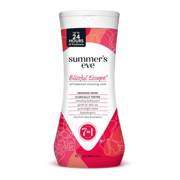 Summer's Eve Blissful Escape Daily Refreshing All Over Feminine Body Wash, Removes Odor, Feminine Wash pH Balanced, 15 fl oz - Image 2