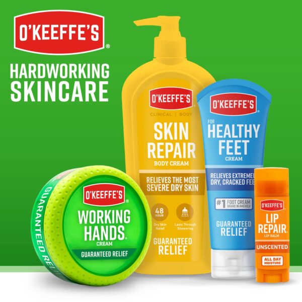 O'Keeffe's for Healthy Feet Foot Cream; Guaranteed Relief for Extremely Dry; Cracked Feet; Instantly Boosts Moisture Levels; 3.2 Ounce Jar; (Pack of 1) - Image 7