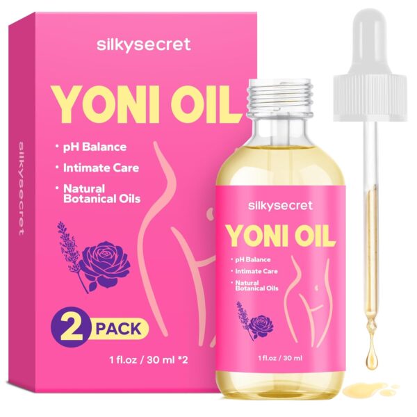 Yoni Oil (60ml, 2 Packs), pH Balance & Intimate Care Oil, Feminine Hygiene Essentials for Smell & Taste, Body Juice Oil for Women, Intimate Deodorant, Feminine Spray, Rose & Lavender Scent - Image 2