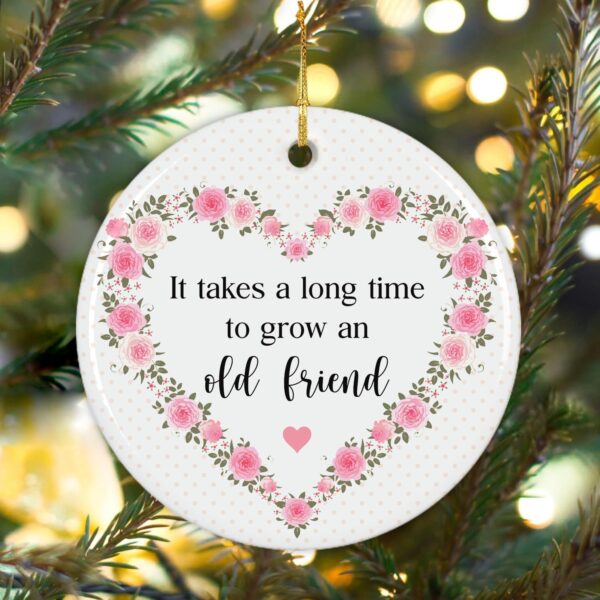 NewEleven for Women, Christmas Ornaments 2024 Friendship Gifts for Women Friends, Birthday Gifts for Friends Female BFF Old Best Friends, Best Friend Ornament, Bestie Ornament - Image 4