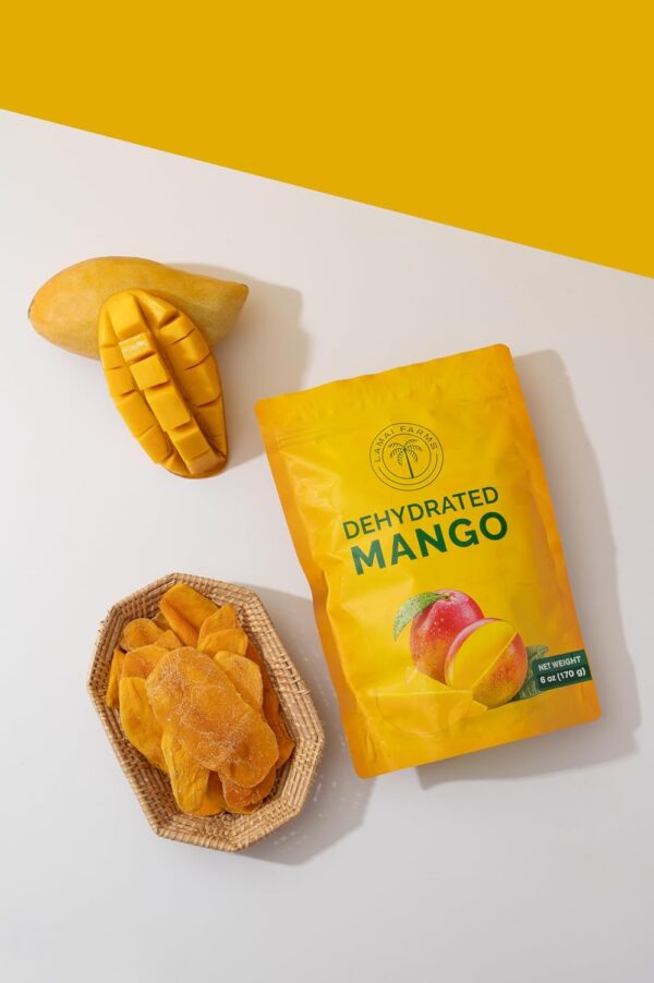 Premium Dried Mango Slices. Soft, Juicy, Sweet, and Delicious. Rich in Vitamins A & C, Antioxidants, and Fiber for a Healthy Lifestyle. Ideal for Healthy Snacking, Smoothies, and Culinary Creations - Resealable Pouch for Long-Lasting Freshness. Healthy Snack. (Pack of 2 (340g/12oz)) - Image 9