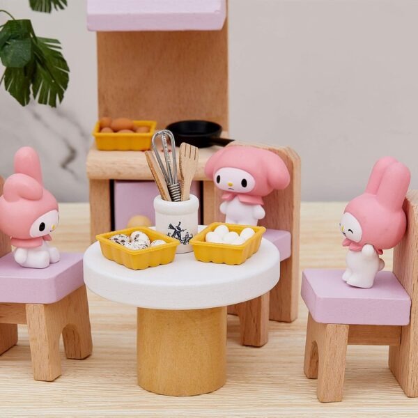 Skylety 28 Pieces 1:12 Dollhouse Kitchen Decorations, 6 Pieces Miniature Egg Beater and Utensils with 18 Pieces Mini Egg Models Miniature Food Toy with Pottery Holder Pretend Play Toy - Image 7