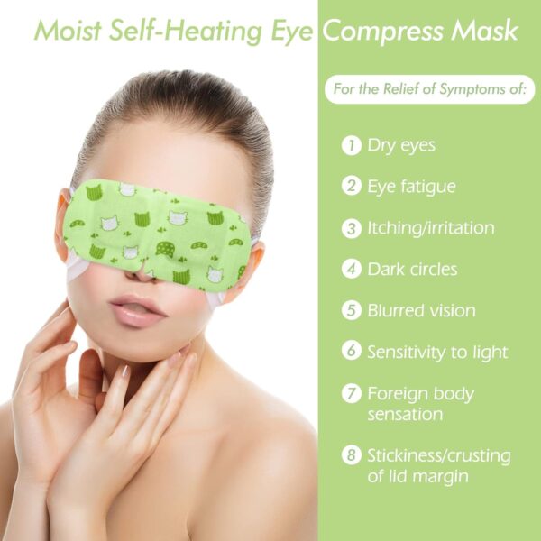 Jekeno Steam Eye Mask, 20 Packs Eye Masks for Dry Eyes, 40-60 Minutes Self Moist Heated Warm Compress Eye Mask Disposable for Sleep, Spa Relaxing Trip Gifts, Travel Essentials for Women Men - Image 5