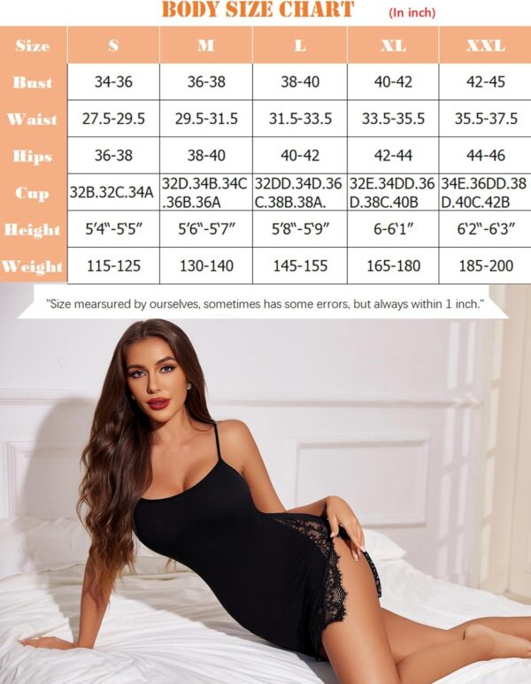 Avidlove Lingerie for Women Sexy Chemise Nightgown Slip Sleepwear Lace Babydoll Soft Nightdress - Image 7