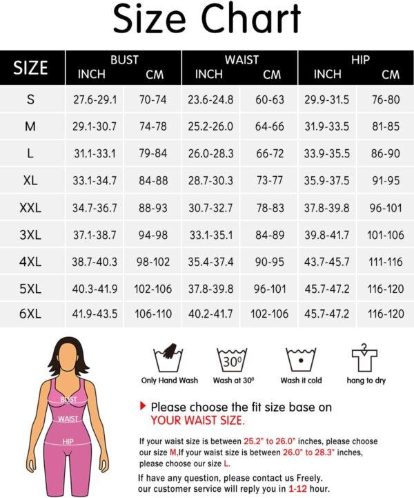 NonEcho Women Full Tummy Control Seamless Slimming Shapewear Bodysuit Butt Lifter Slimmer Plus Size - Image 7