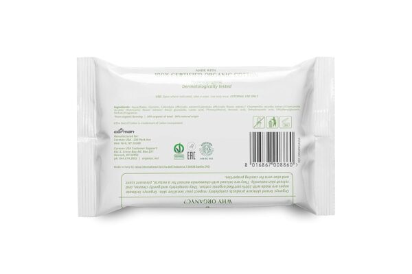 Organyc - 100% Organic Cotton Intimate Wet Wipes, No Parabens, Alcohol, or Chlorine -, White, 20 Count (Pack of 1) (ORGWW1A) - Image 3