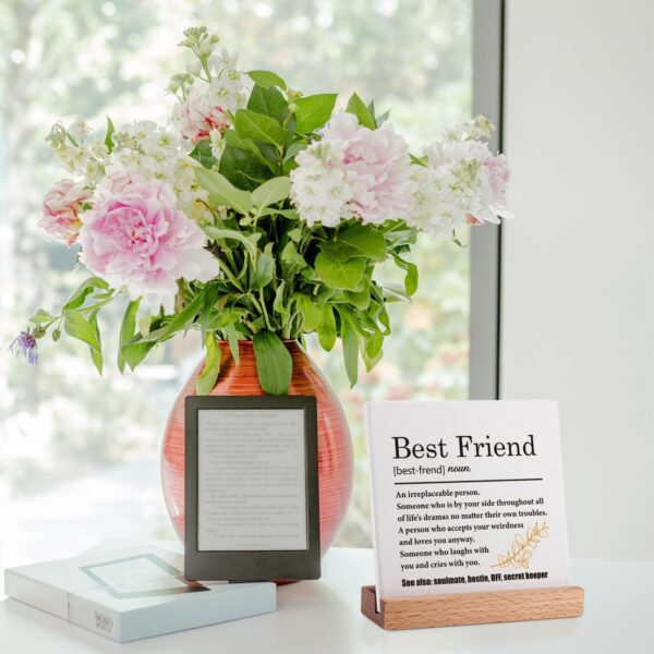 Best Friend Definition Gifts for Women Friend, Birthday Gifts for Best Friend, Friendship Gifts for Women Friends, Thank You Gifts for Women, Desk Decorative Plaque Sign for BFF Bestie - Image 6