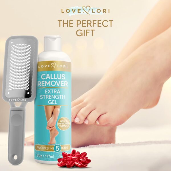 LOVE, LORI Foot Scrubber File & Callus Remover Gel Bundle - Feet Scrubber Dead Skin - Foot Spa Kit - Image 7