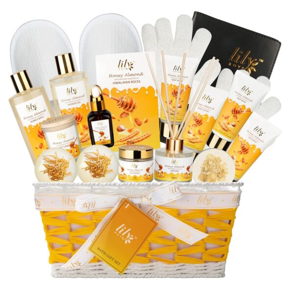 Perfumes Spa Gift Baskets Set Spa Bath Gift Set Bath and Body Gift Basket Set for Women and Men 18 Pcs Gifts Basket Set Spa Kit Christmas Birthday Gifts Set for Fathers Day Mothers Day - Image 2