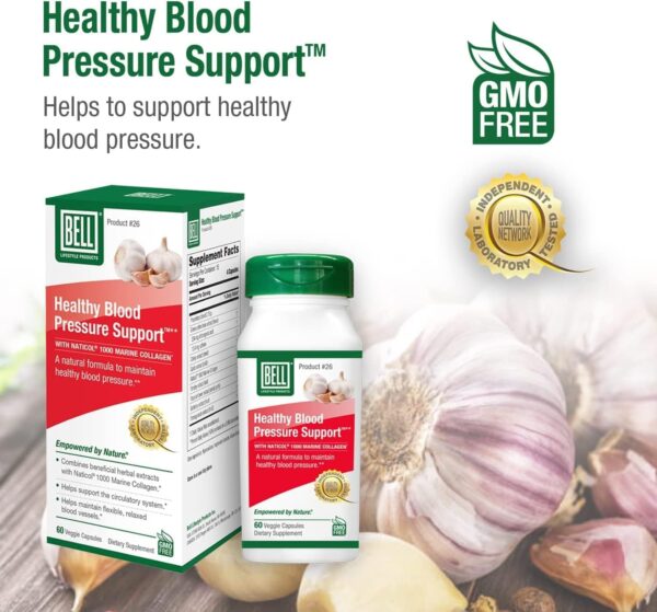 Bell Healthy Blood Pressure Support™ Unique Blend - Natural Blend of Green Coffee Bean Extract, Garlic & Celery Seed Extract Supplements- 60 Capsules, Vegan, Non-GMO - Image 6