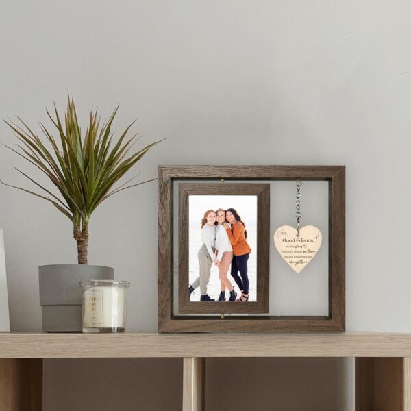 Good Friends Are Like Stars - You Don't Always See Them - But You Know They're Always There Best Friend Picture Frame Gifts for Women Besties BFF, Best Friend Birthday Gifts Going Away Gifts - Image 6