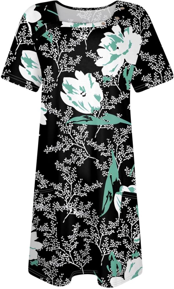 Summer Outfits for Women, Fashion Dresses 2024 Ropa para Mujer Womens Trendy Short Sleeve Casual Dress, S, 3XL <br> 5 - Image 4