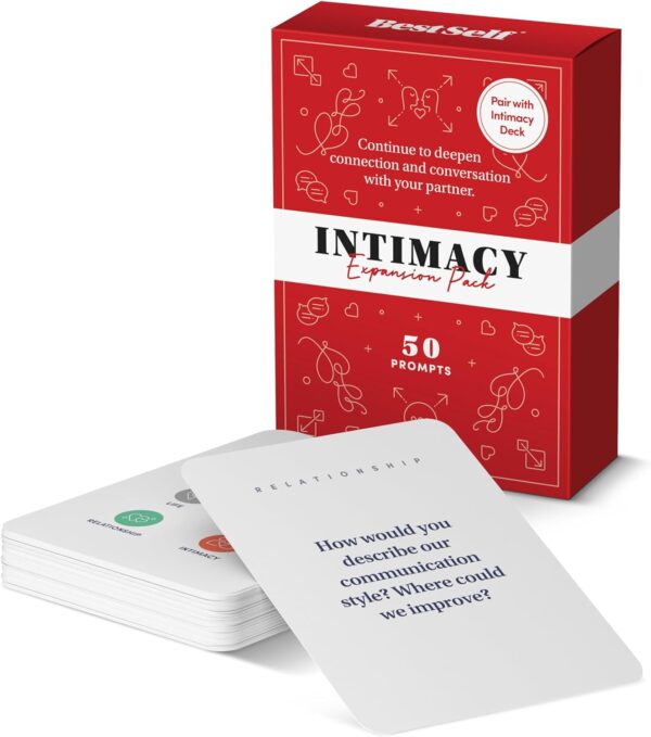 BestSelf Intimacy Deck Expansion Pack, 50 Conversation Starters, Meaningful Couples Game. Perfect Valentine Day Card Games for Couples, Couples Card Games - Image 4