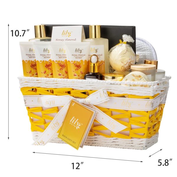 Perfumes Spa Gift Baskets Set Spa Bath Gift Set Bath and Body Gift Basket Set for Women and Men 18 Pcs Gifts Basket Set Spa Kit Christmas Birthday Gifts Set for Fathers Day Mothers Day - Image 8